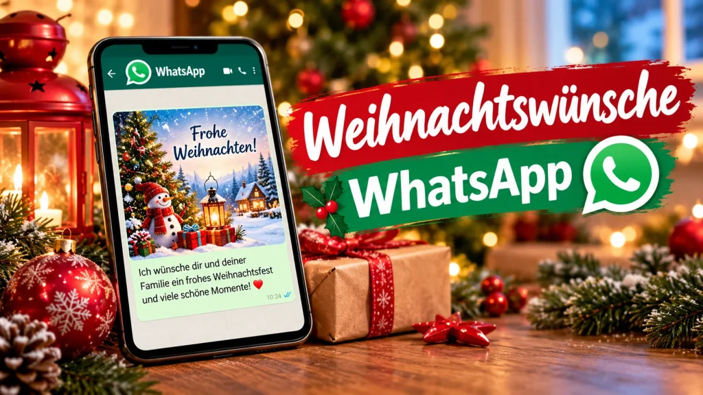 Weihnachtswünsche WhatsApp Herzliche Sprüche zum Kopieren und Verschicken